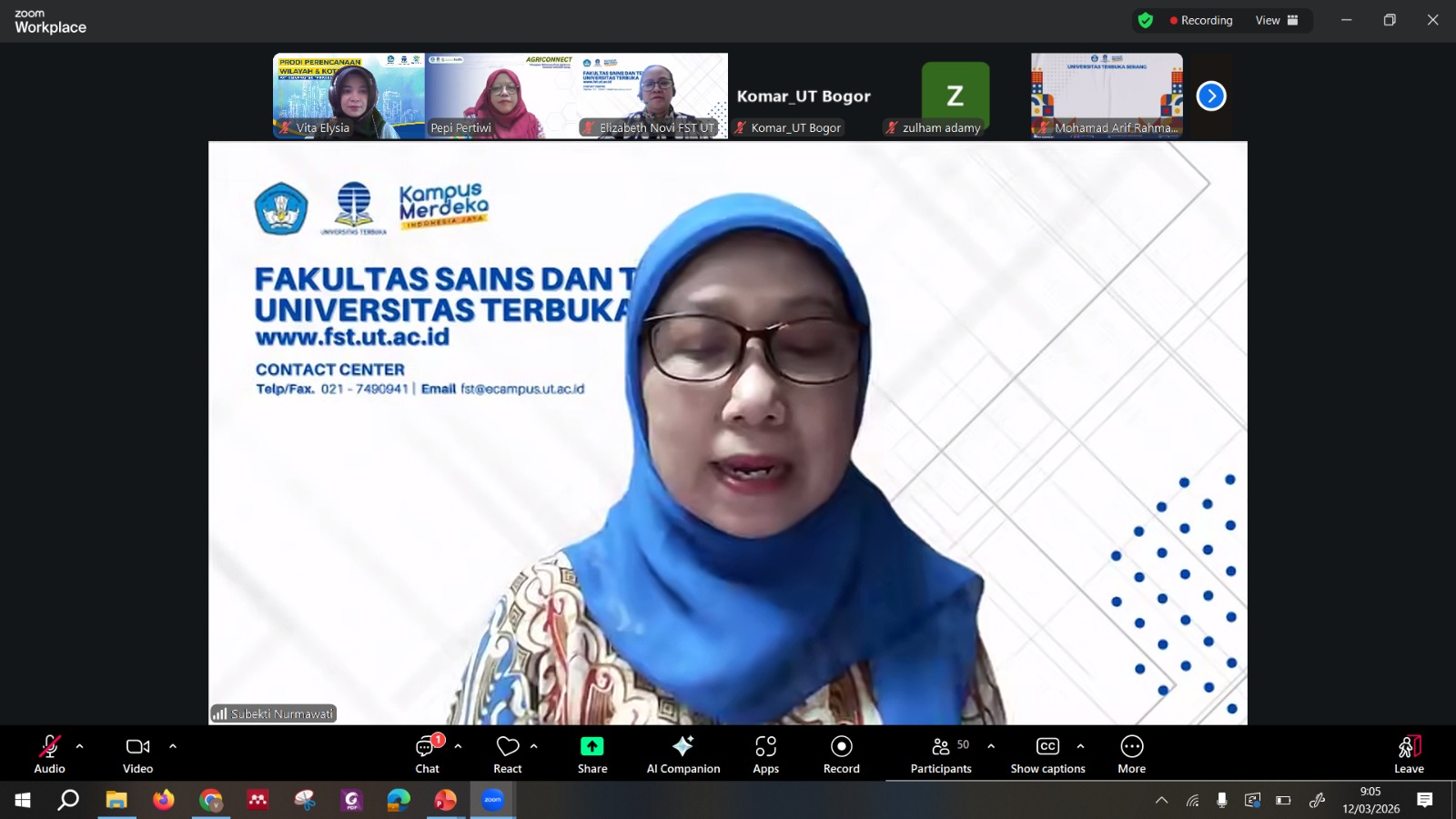 Pembukaan Kegiatan FST UT