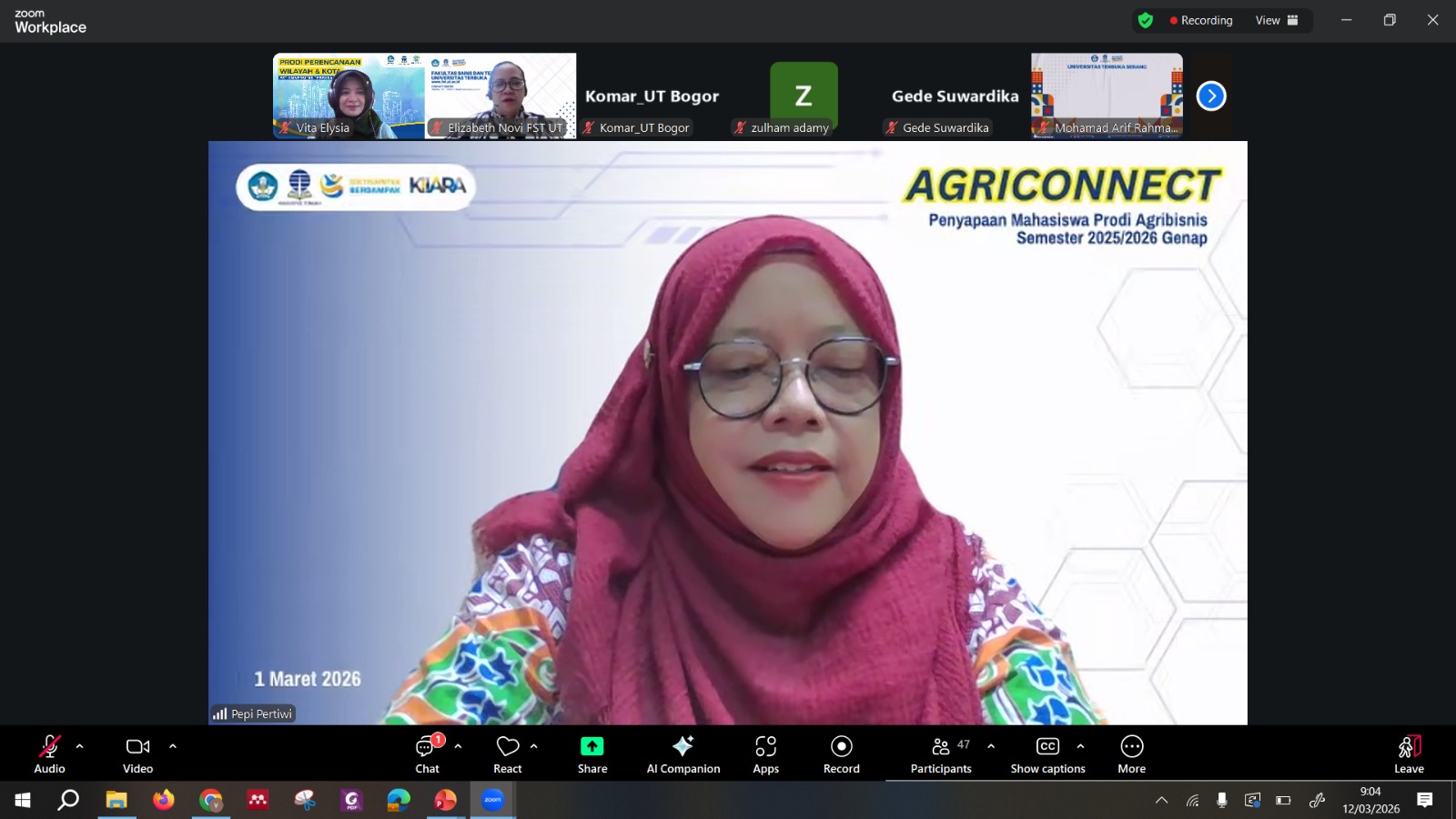Pengarahan Wakil Dekan FST